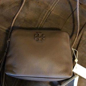Tory Burch silver maple crossbody